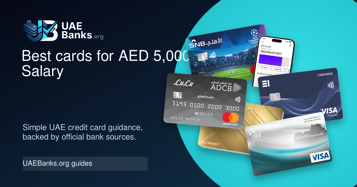 Best Credit Cards in UAE for AED 5,000 Salary guide thumbnail