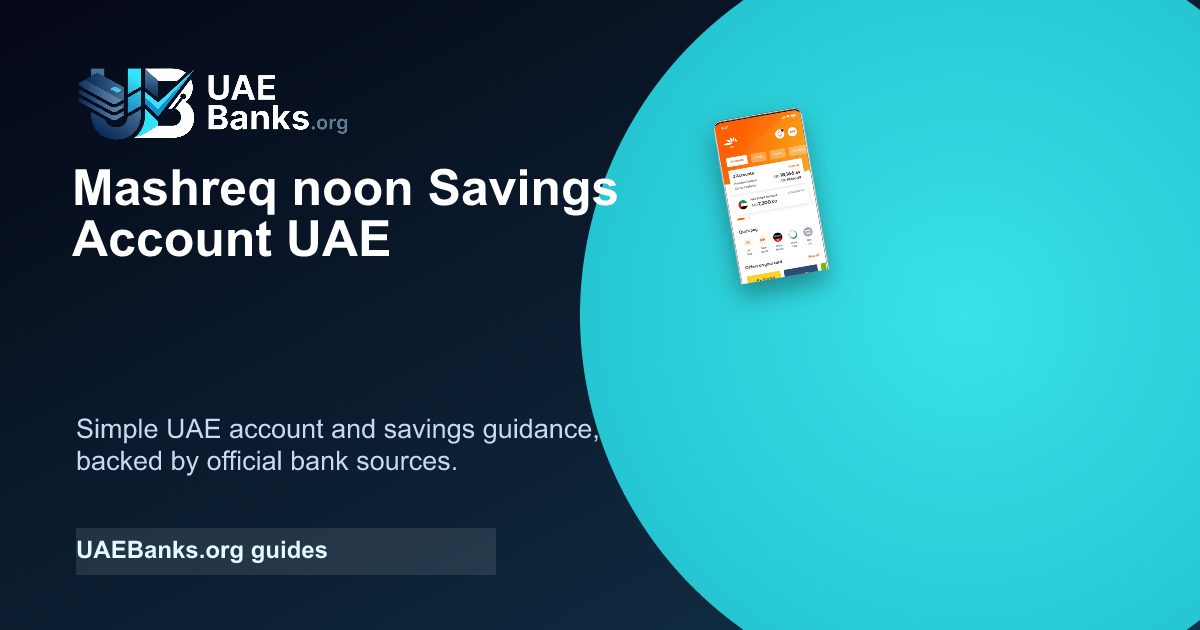 Mashreq noon Savings Account UAE guide thumbnail